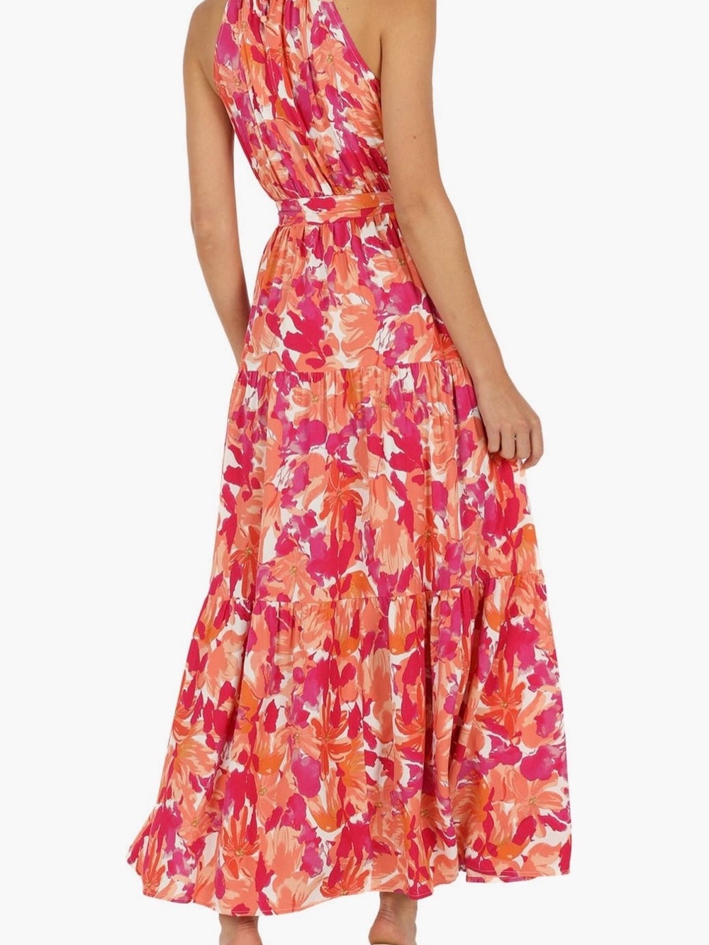 Petal and Pup Caroline Floral Halter Neck Maxi Dress - Picture 3 of 6